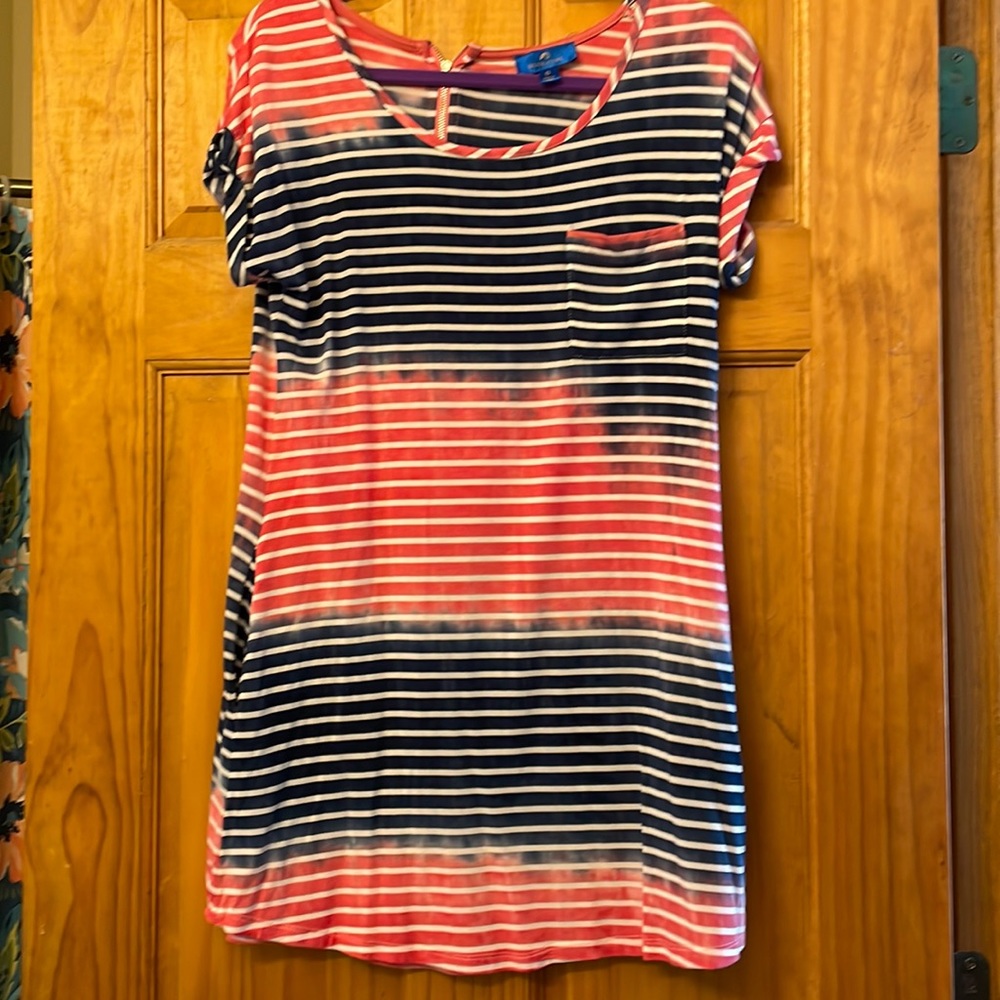 Blue Curl swimsuit coverup
